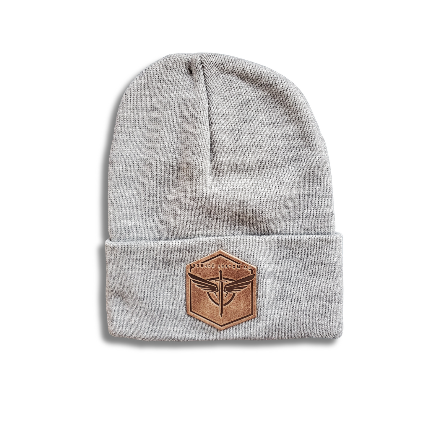 Leather Branded Knit Beanie - L.K.C.