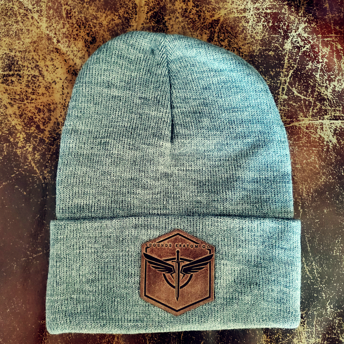 Leather Branded Knit Beanie - L.K.C.