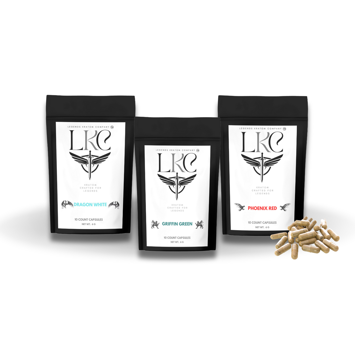 Kratom Capsule Sample Pack - L.K.C.