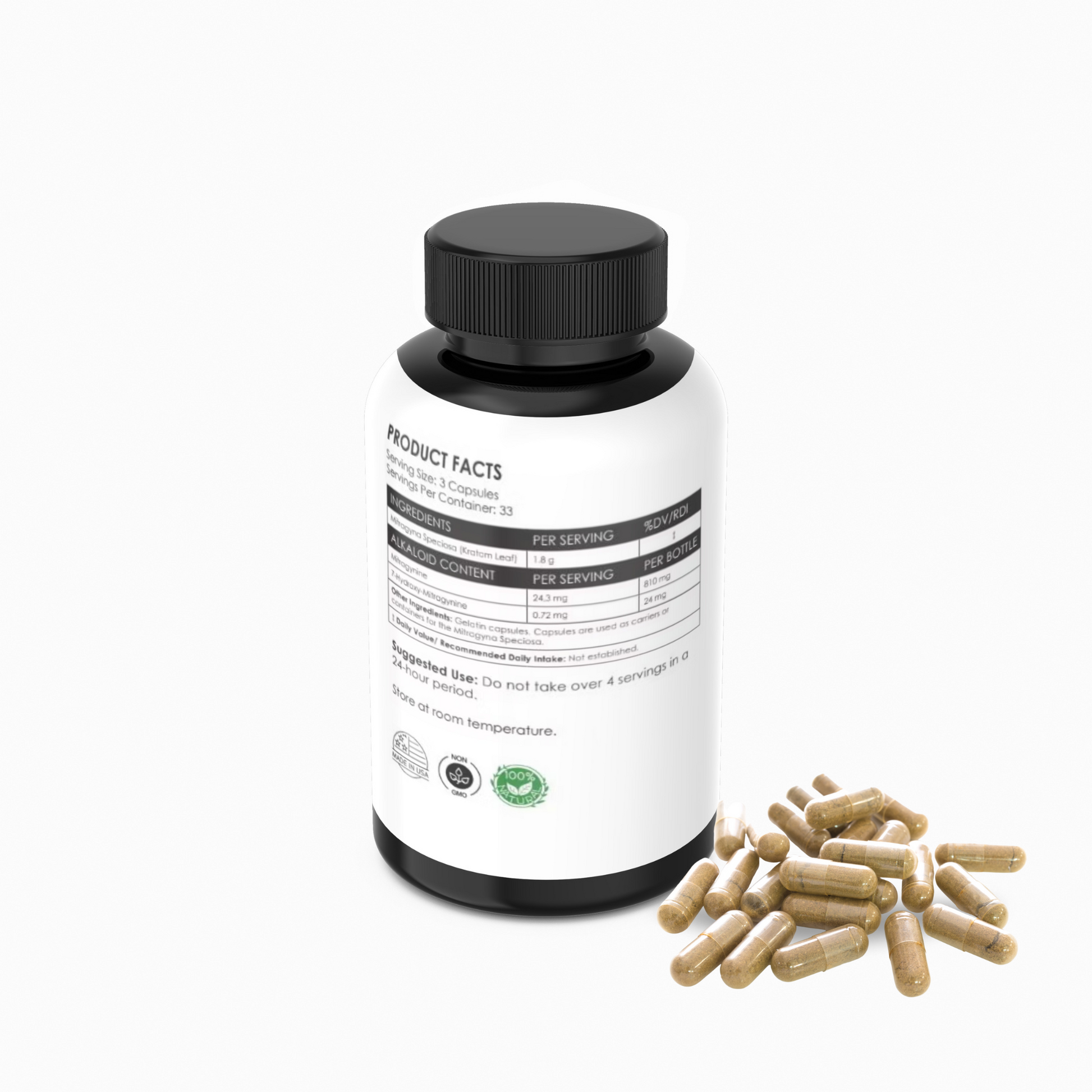 green kratom tea capsules